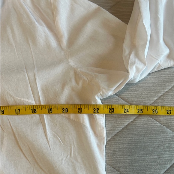 Sam Simeon women’s White Button-Up Shirt. Feminine ruffle white party. - Picture 7 of 16